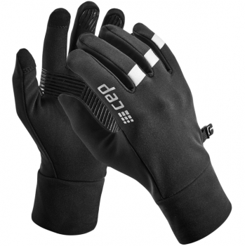 CEP Winter Run Gloves unisex L / schwarz-silber