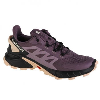 Salomon Supercross 4 W Damen 41 1/3 / moonscape/black/tender peach