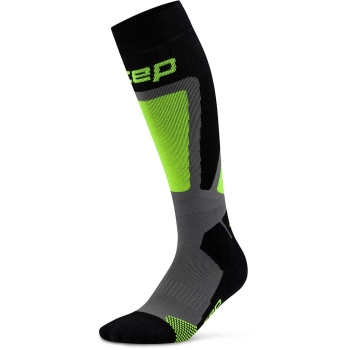 CEP Ski Thermo Socks 4.0 Tall Herren III / black/lime