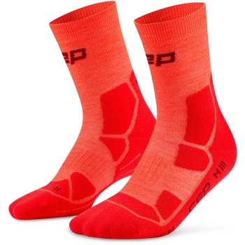 CEP Hiking Mid Cushion Sock, Mid Cut Men V (45-48+) / neon coral/red