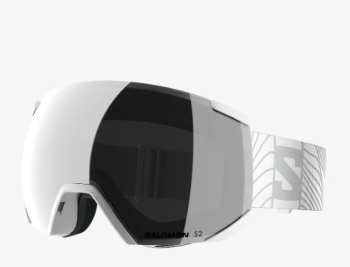 Salomon Radium Skibrille weiß-silber