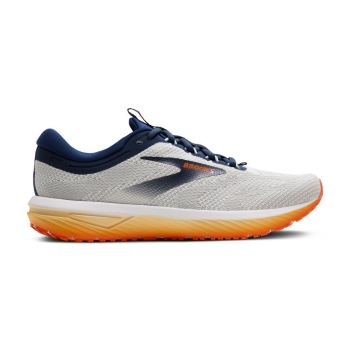 Brooks Revel 7 Herren 44,5 / white/peacoat/orange