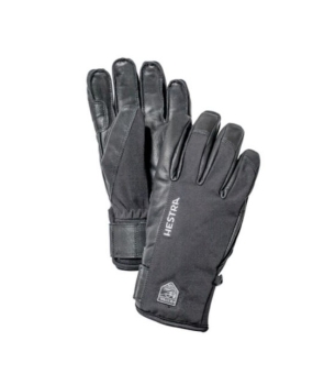 Hestra Army Leather Sastrugi schwarz / 10