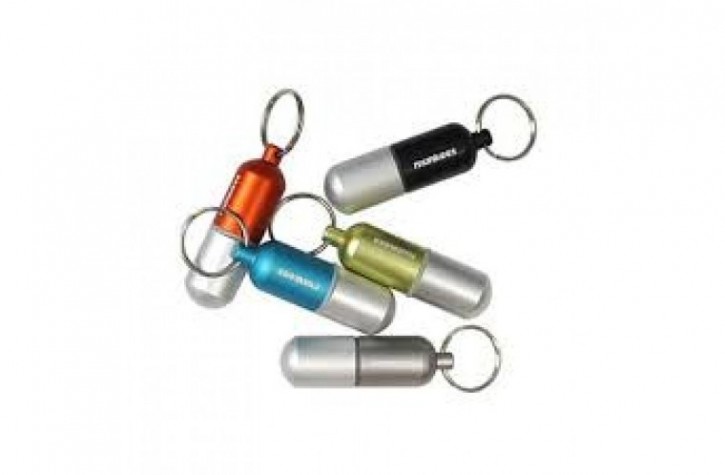 Munkees Waterproof Capsule - Schlüsselanhänger - large türkis / Metall