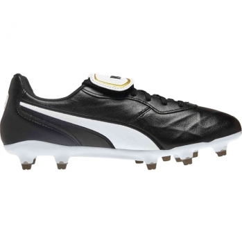 Puma King Top FG 42,5 / Leder / schwarz - weiß