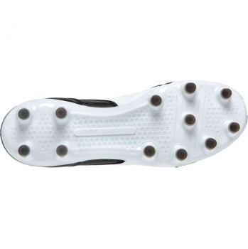 Puma King Top FG 42,5 / Leder / schwarz - weiß