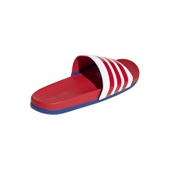 Adidas Adilette Comfort 46 / rot - weiß