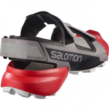 Salomon Speedcross Sandal grau-schwarz-weiß-rot / 37 1/3 / unisex