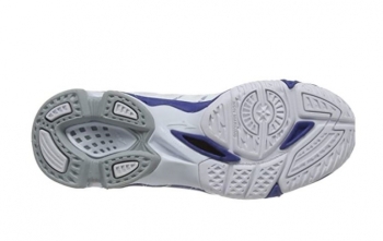 Mizuno Wave Voltage Herren 41 / weiß-blau