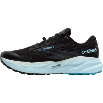 Brooks Cascadia 19 GTX Damen 39 / black/ebony/blue flower