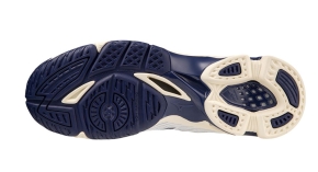 Mizuno Wave Voltage Mid Herren 44,5 / weiß-blau