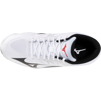 Mizuno Wave Lightning Pro MID unisex 39 / weiss - rot - schwarz