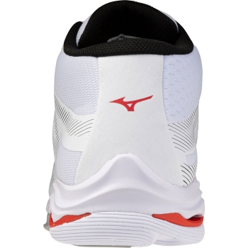 Mizuno Wave Lightning Pro MID unisex 39 / weiss - rot - schwarz