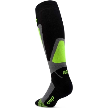 CEP Ski Thermo Socks 4.0 Tall Herren III / black/lime