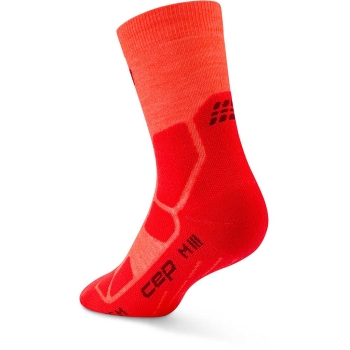 CEP Hiking Mid Cushion Sock, Mid Cut Men V (45-48+) / neon coral/red