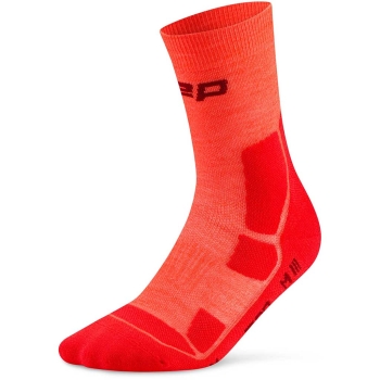 CEP Hiking Mid Cushion Sock, Mid Cut Men V (45-48+) / neon coral/red