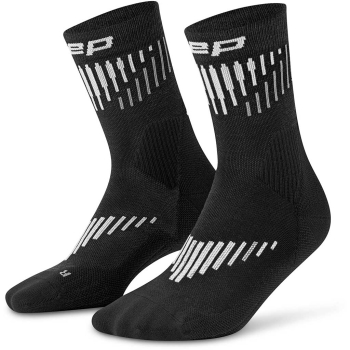 CEP Core Run MERINO Socks 3.0 Mid Cut Damen black/white / II (34-37)