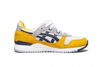 Asics Gel-Lyte III OG Herren Sneaker weiss-gelb-grau  Gr. 41,5
