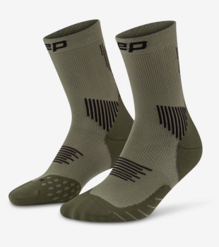 CEP Core Run Mid Cut Socks 5.0 Damen olive / II (34-37)