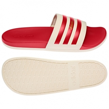 Adidas Adilette Comfort Herren 47 / rot - weiß