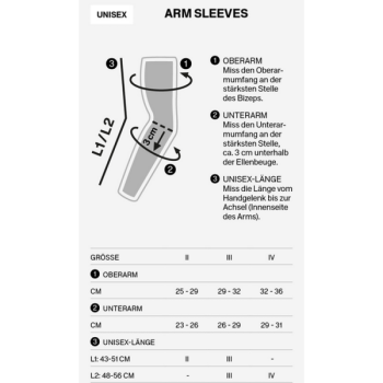 CEP Run Ultralight Arm Sleeve Long Unisex schwarz / III