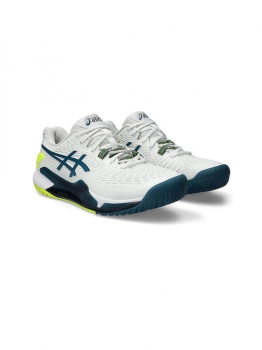 Asics Gel-Resolution 9 Herren 46 / weiß-grün