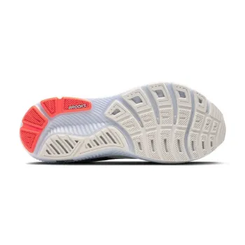 Brooks Ghost 17 Herren 43 / white/pink clay/gecko