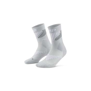 CEP Core Run MERINO Socks 3.0 Mid Cut Herren grey/white / IV (42-45)