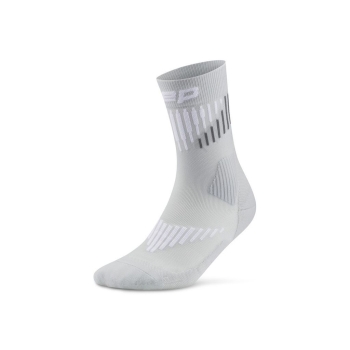 CEP Core Run MERINO Socks 3.0 Mid Cut Herren grey/white / IV (42-45)