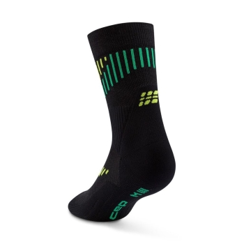 CEP Core Run MERINO Socks 3.0 Mid Cut Herren grey/white / IV (42-45)