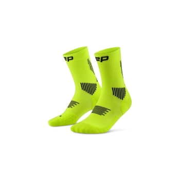 CEP Core Run Mid Cut Socks 5.0 Herren III (39-42) / lime/black