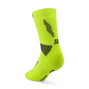 CEP Core Run Mid Cut Socks 5.0 Herren III (39-42) / lime/black