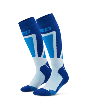 CEP Ski Thermo Compression Socks Max Cushion V (45-48+) / blue/aqua