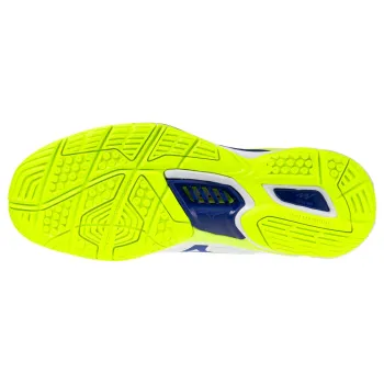 Mizuno Wave Stealth 6 Unisex 45 / white/lightning yellow/dazzlin