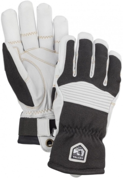 Hestra Army Leather Couloir 5 Finger 8 / schwarz-weiß