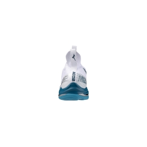 Mizuno Wave Lightning Neo 2 Herren 42,5 / weiss-petrol