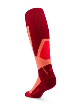 CEP Ski Thermo Socks 4.0 Tall Damen II / red/coral