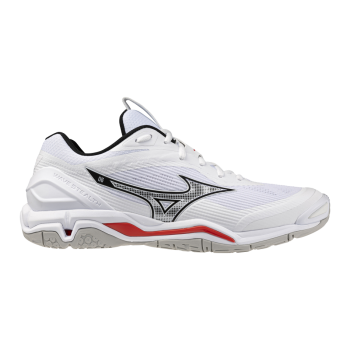 Mizuno Wave Stealth 6 Unisex 41 / white/black/fiery red