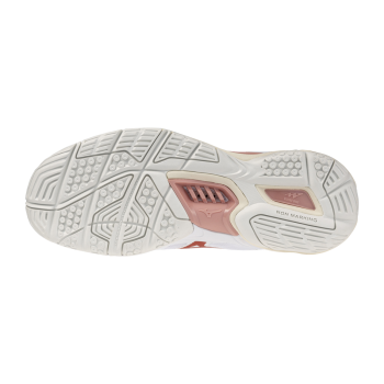 Mizuno Wave Stealth 6 Damen 40 / weiß/rosa