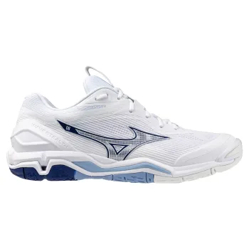 Mizuno Wave Stealth 6 Herren 44 / weiß-blau